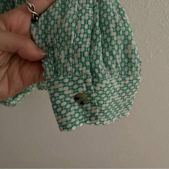 Anthropologie Maeve - Rochelle Long Sleeve Button Up Collared Blouse Size 6 - Picture 7 of 8